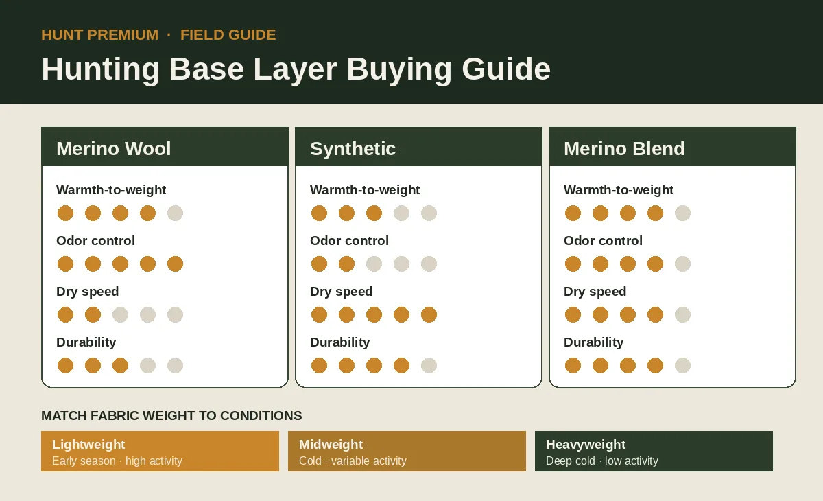 hunting base layer buying guide